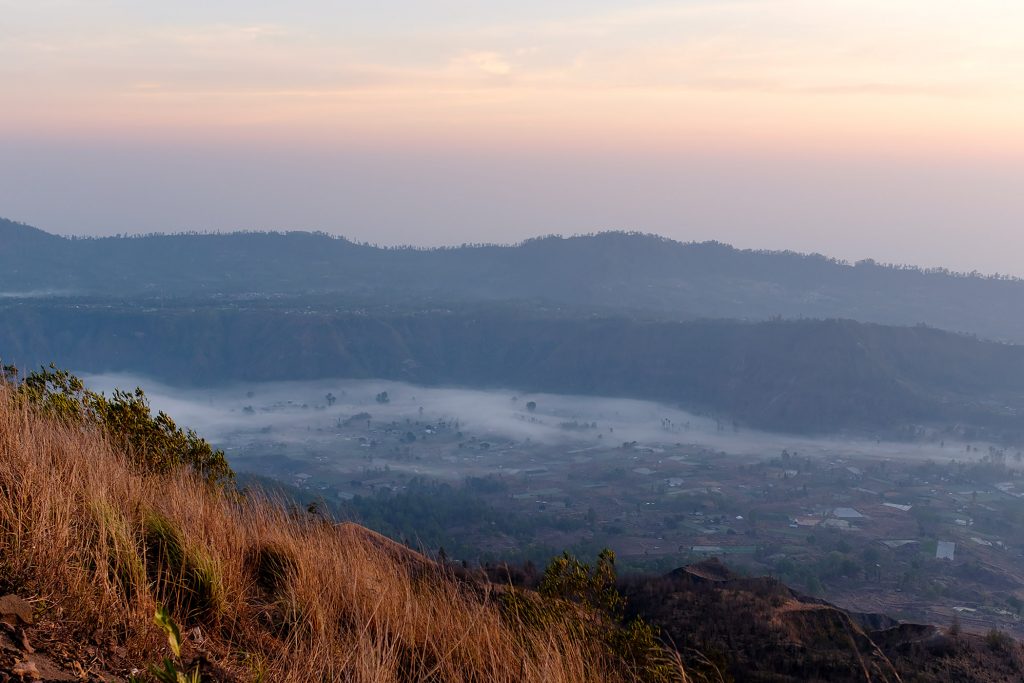 Sunrise at Mount Batur, Bali.